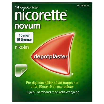 Nicorette Novum depotplåster 10 mg/16 timmar 14 st